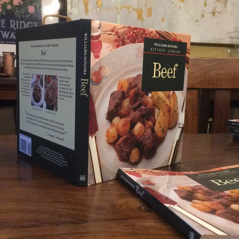 Williams Sonoma Kitchen Library Cookbook Trio Set of 3 - Beef Potatoes Fish